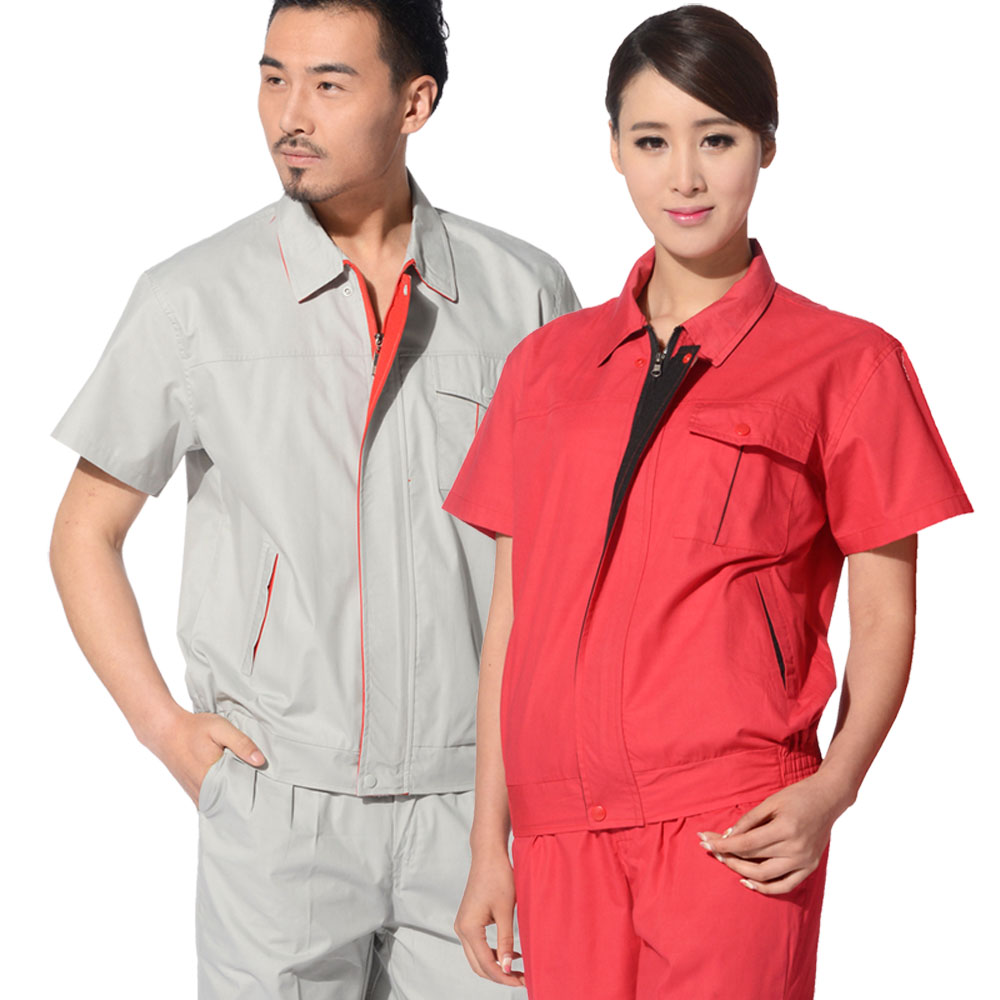 夏季短袖工作服定做037
