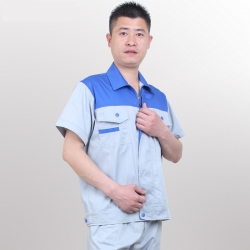 夏季短袖工作服定做013
